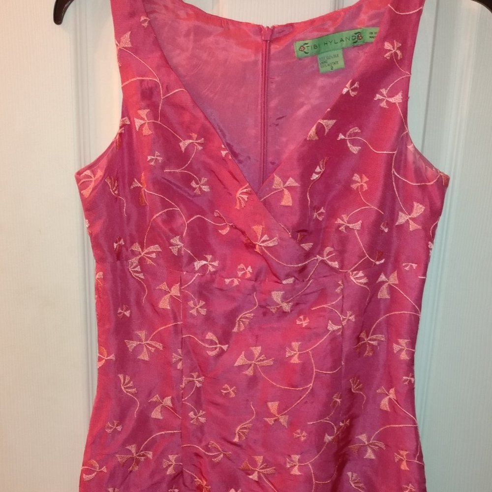 TiBi HYLAND WOMEN'S 100%SILK DRESS SiZE 2T